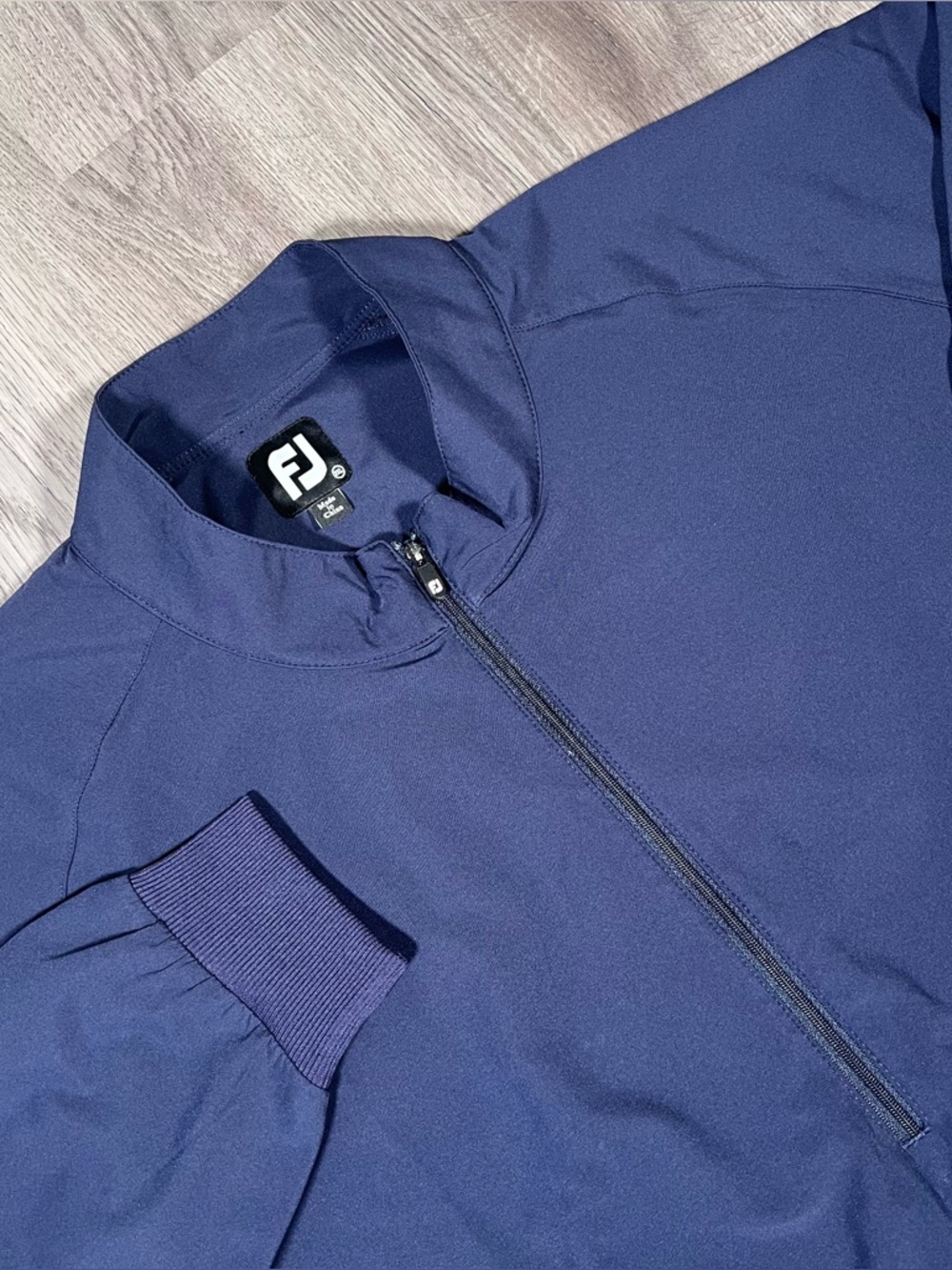 FootJoy 1/2 Zip‎ Wind Shirt Jacket Men's 2XL Navy Blue Long Sleeve Pullover Golf